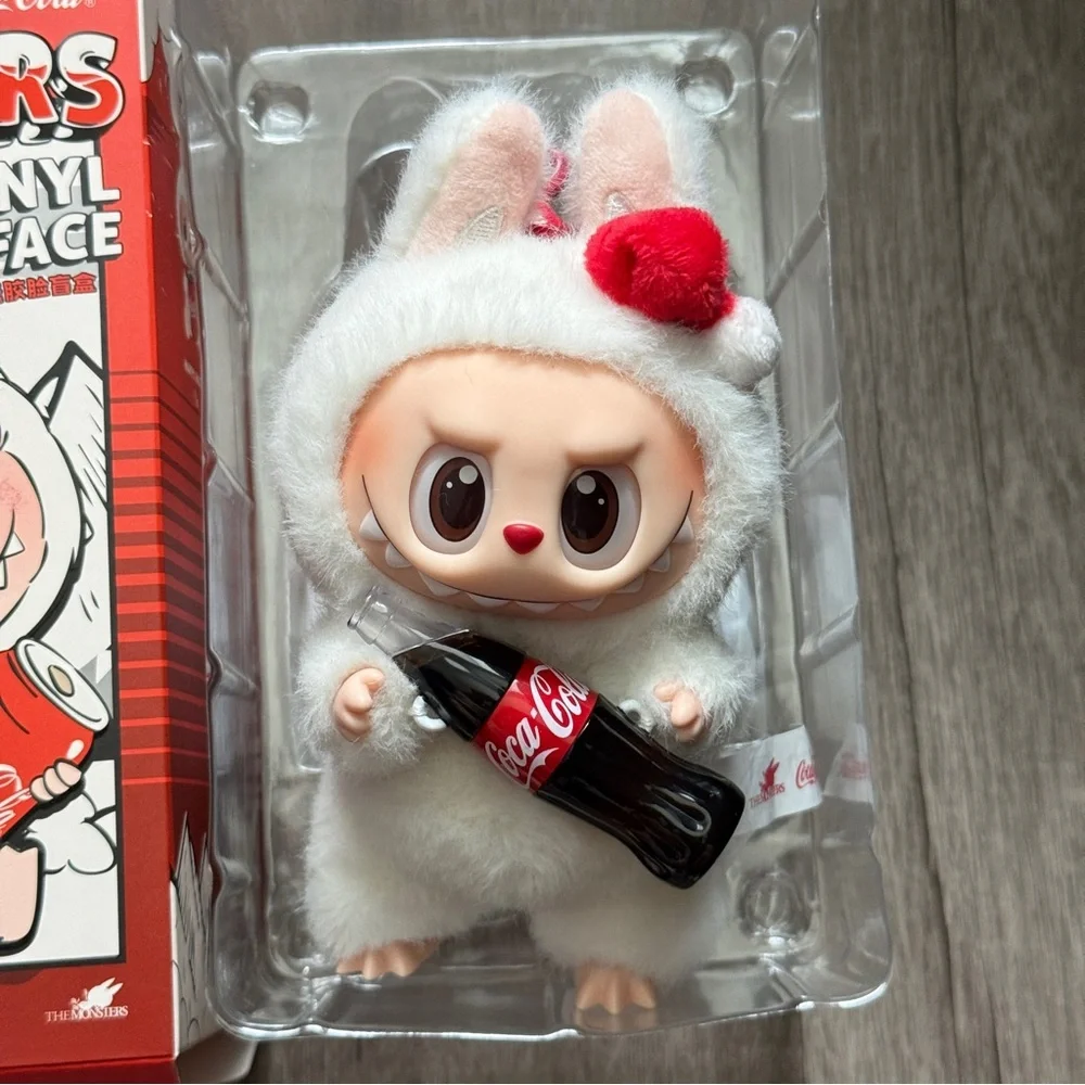 Pop Mart Coca-Cola Coke Labubu Surprise Shake Bottle White Popmart